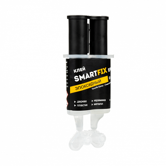 Эпоксидный клей SmartFix двухкомпонентный в шприце 6 мл.